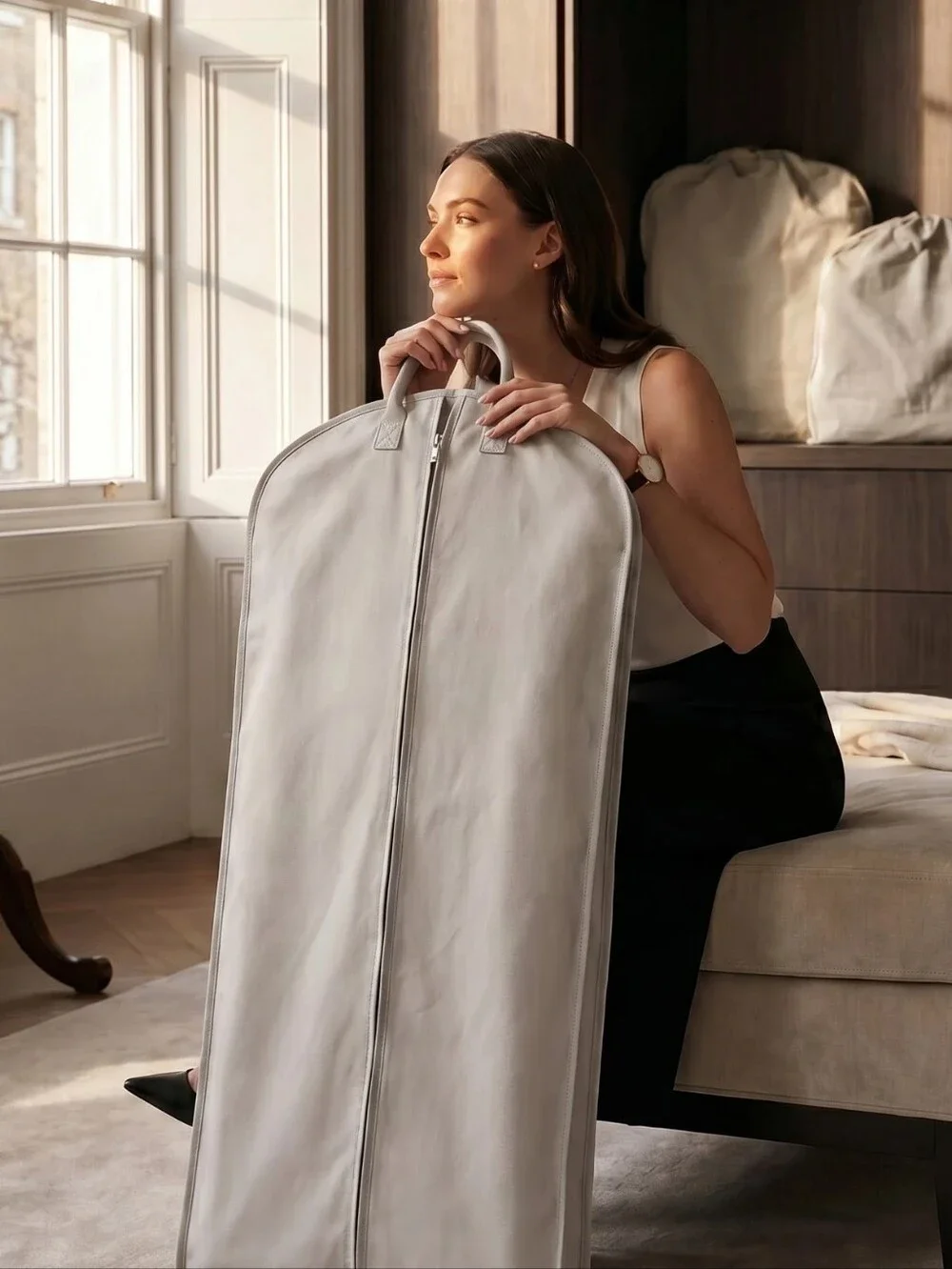 Alexander McQUEEN Heavy Canvas Garment Bag